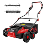 Tiectown 16" 15.5 Amp 2-in-1 Electric Dethatcher & Scarifier