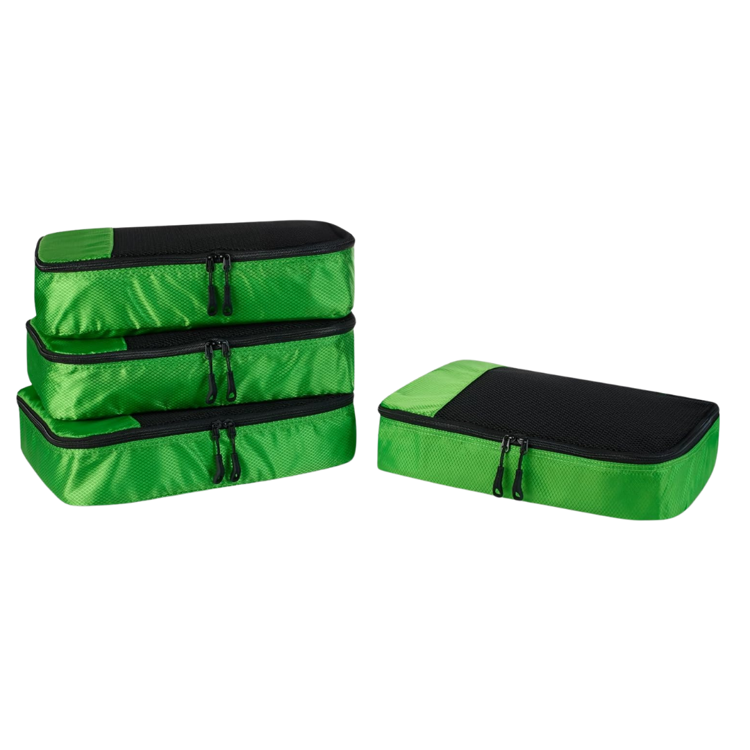 Amazon Essentials 4-Piece Packing Cubes Travel Accessories Set