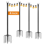 4-Pack String Light Pole