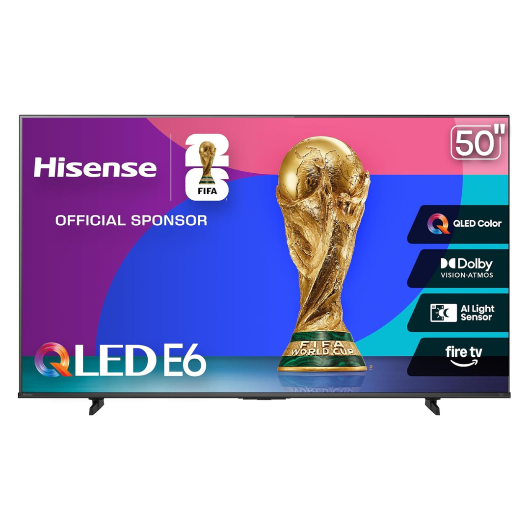 50" Hisense E6 Cinema Series 4K Ultra HDR Smart QLED Fire TV