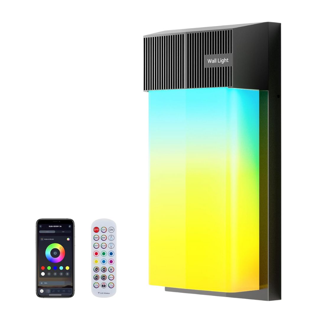 OIYN Smart RGBWW LED Outdoor Wall Light IP65 Waterproof