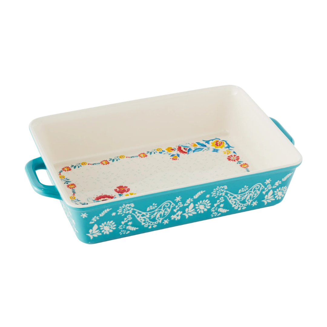 2-Piece The Pioneer Woman 4.2-Quart Mazie Ceramic Baking Dish