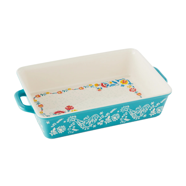 2-Piece The Pioneer Woman 4.2-Quart Mazie Ceramic Baking Dish