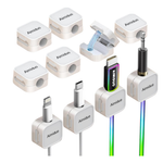 10-Pack Aimiduo Magnetic Cable Clips Cord Organizer Holder (2 Colors)