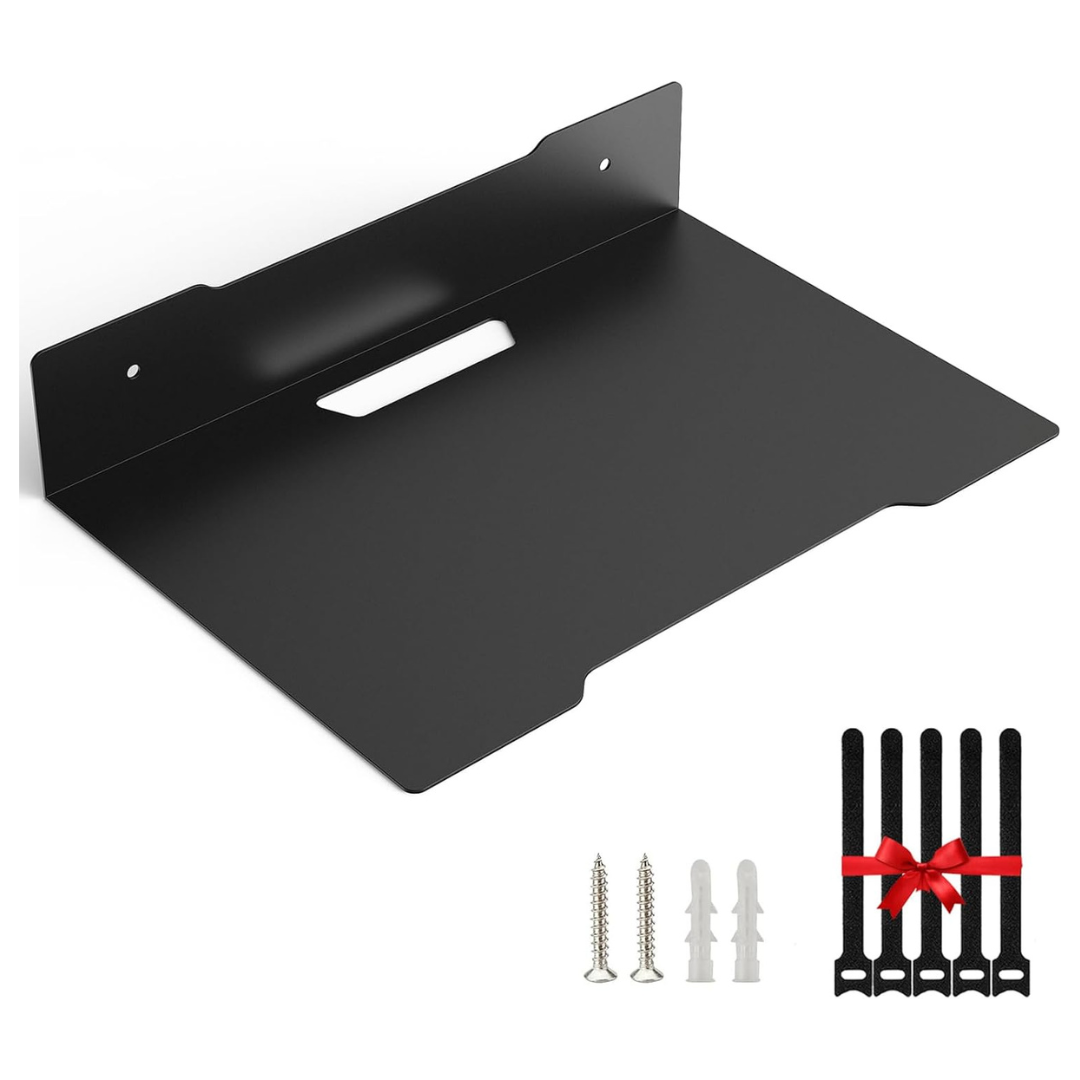 Mini Projector Wall Mount Holder Stand W/ Cable Ties Black