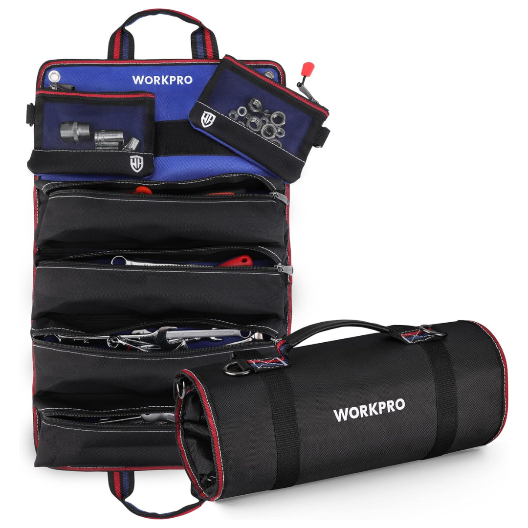 WORKPRO Roll Up Tool Bag With 6 Pockets