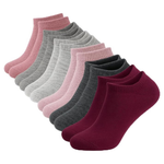 6-Pairs All About Socks Women's Low-Cut Ankle Socks