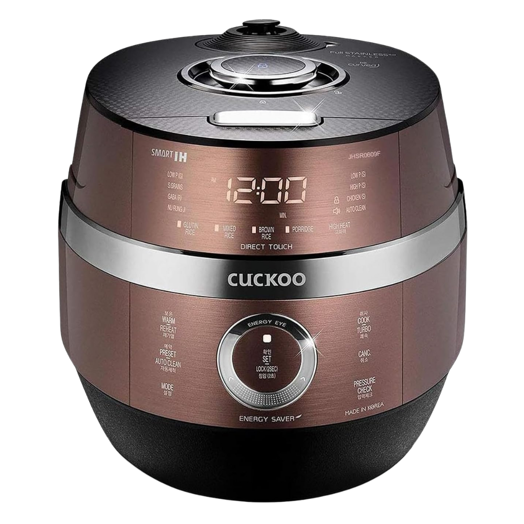 6-Cup Cuckoo High Pressure Rice Cooker With Induction Heating Technology