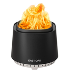 17" East Oak Black Stainless Steel Smokeless Fire Pit W/ Hook And Stand