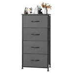 Dumos 4-Drawer Dresser With Wooden Top & Metal Frame