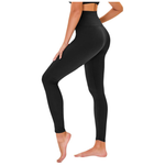 Tnnzeet Women's High Waisted Tummy Control Leggings (Black)