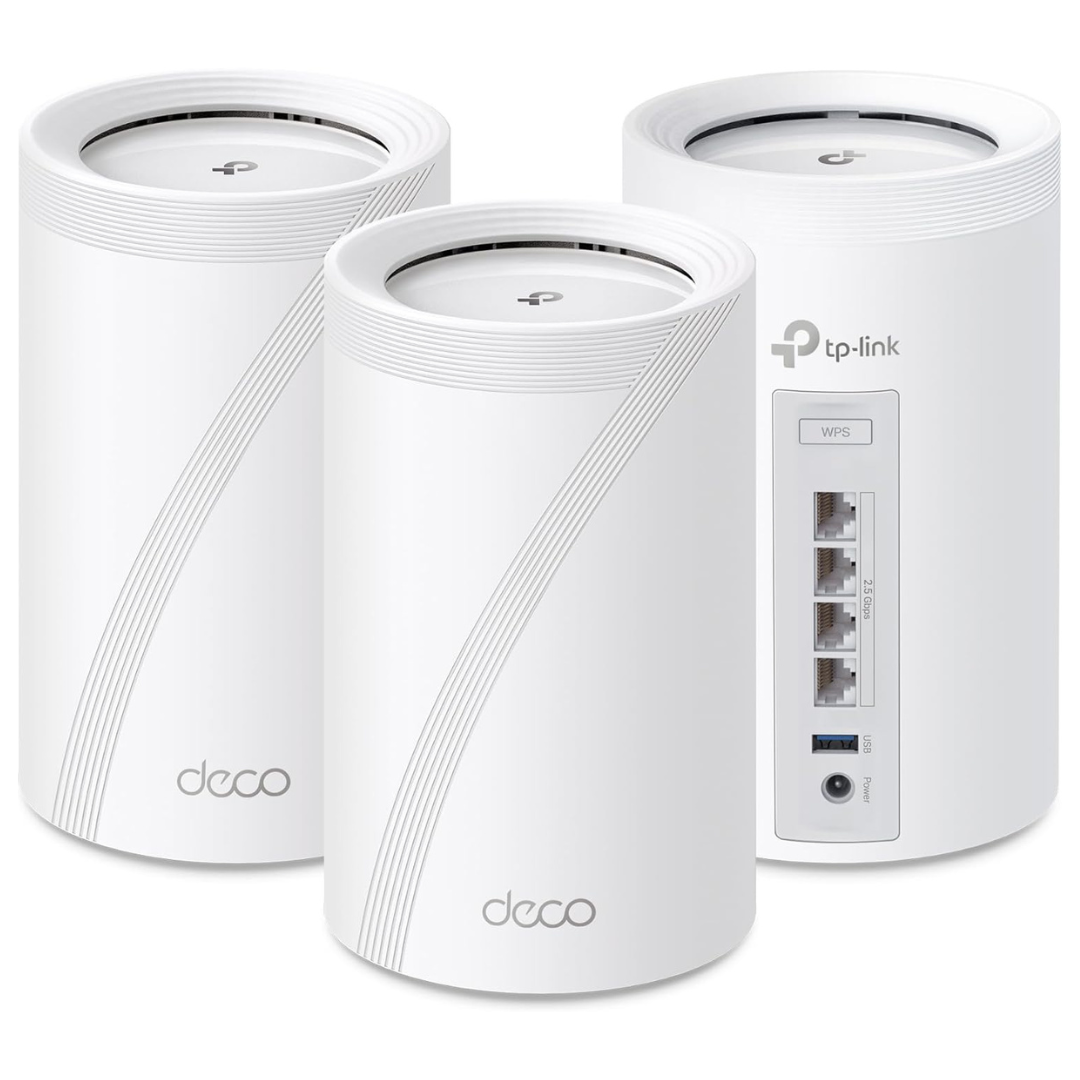 3-Pack TP-Link Deco BE63 Tri-Band WiFi 7 BE10000 Whole Home Mesh System