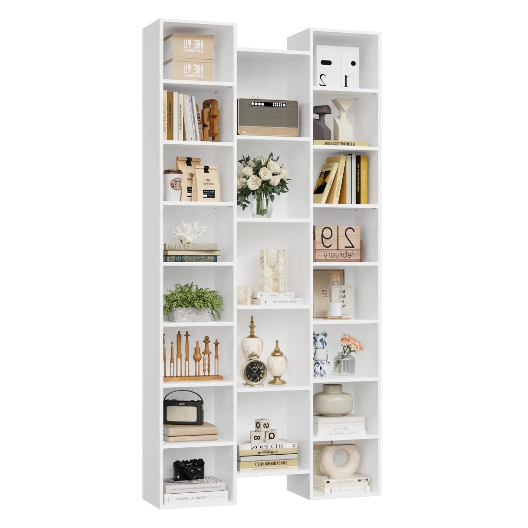 Homfa 21-Cube Wood Bookcase With Adjustable Shelves (5 Colors)