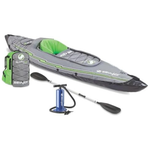 Sevylor QuickPak K5 24 Gauge PVC Inflatable Kayak w/ Hand Pump