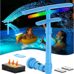 Solar Pool Sprinkler Fountain with 9 Color LED Lights & 5 Modes