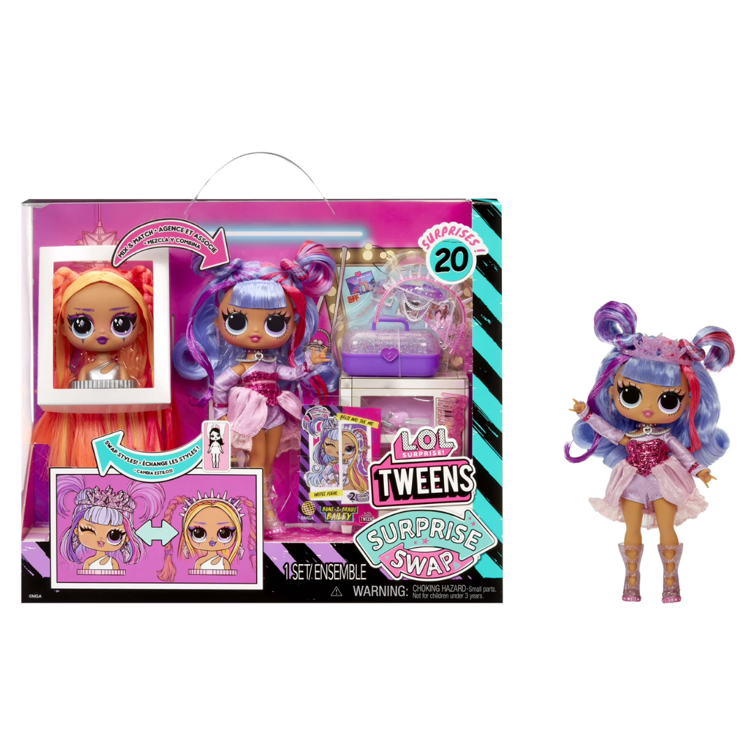 LOL Surprise Tweens Surprise Swap Fashion Doll Buns-2-Braids Bailey