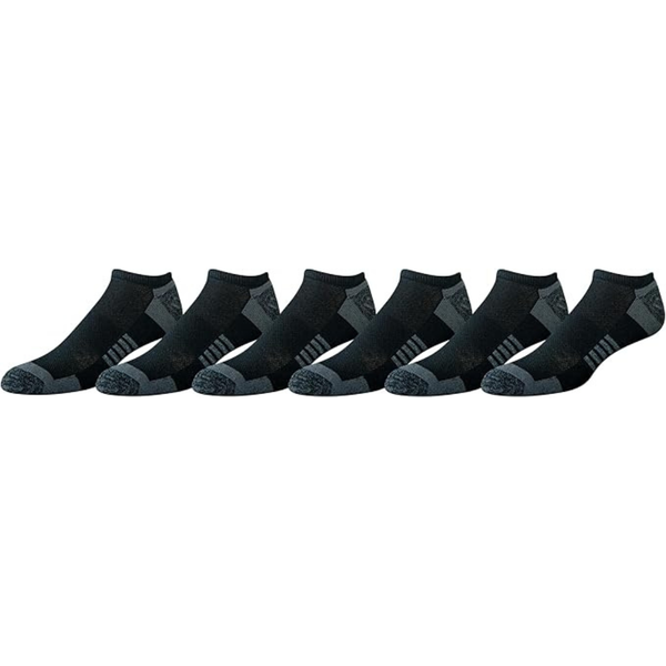 6-Pair Amazon Essentials Men's Cotton No-Show Sports Socks