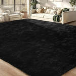 4'x6' Machine Washable Fluffy Shaggy Non Slip Carpet