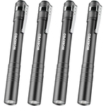 4-Pack Workpro Aluminum LED Pocket Pen Flashlights w/Clip