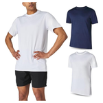 2-Pack Men's Athletic Short Sleeve Gym Workout T-Shirts
