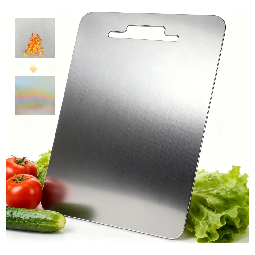 100% Pure Cut Titanium Cutting Boards (14.2"L x 9.8" W x 0.08" Th)