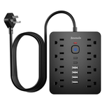8-Outlet Surge Protector Power Strip With 6 USB Ports & 6FT Extension Cord