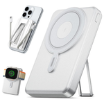 10000mAh 15W MagSafe Wireless & PD 20W Wired Power Bank W/ Built-in Cables