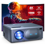 JOWLURK 1920x1800 Portable Projector With WiFi, Bluetooth & 4K Support