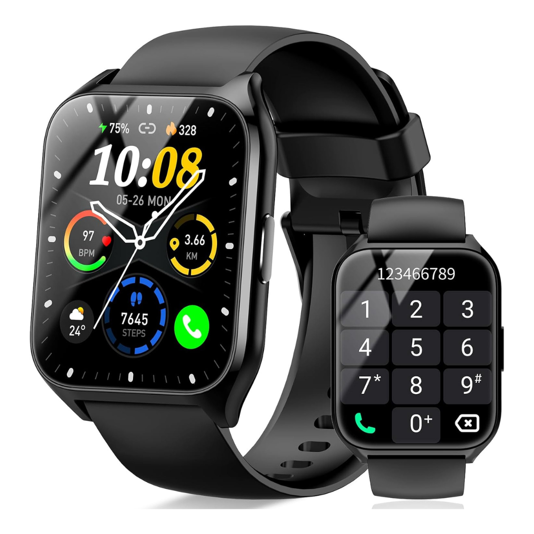 Dusonlap Unisex 1.85" HD IP68 Waterproof Smartwatch