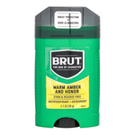 2.7oz BRUT Men's Warm Amber & Honor Antiperspirant Deodorant Stick
