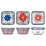 Set of 3 silesia Handmade 6 oz Ceramic Small Bowls
