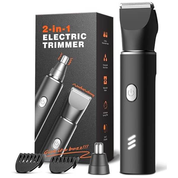 REYOLL Men's Waterproof USB-C Rechargeable Body Hair Trimmer