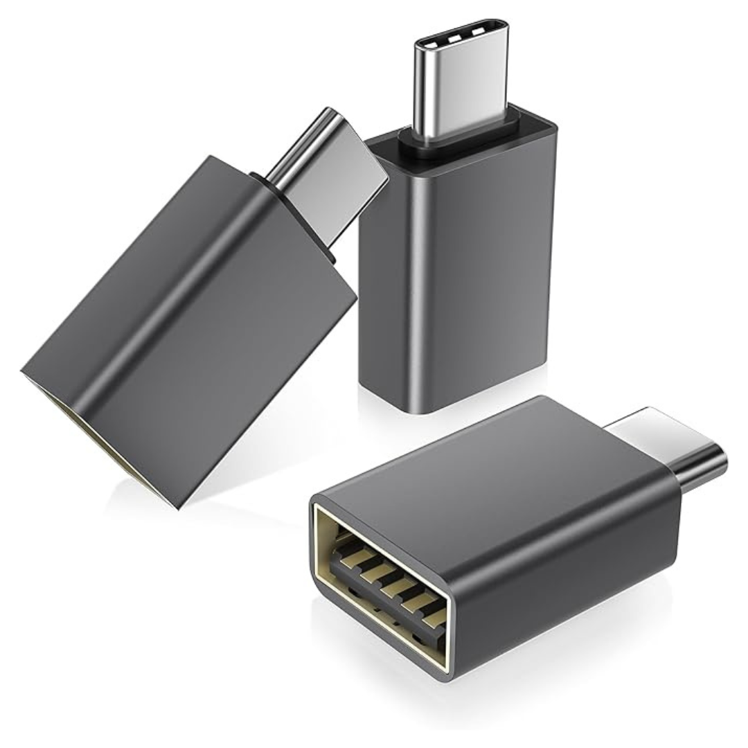 3-Pack Basesailor USB-C to USB-A Female Adapters