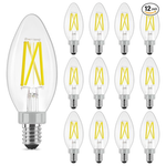 12-Pack 60W B11 Candle Light 5000K Daylight LED Bulbs