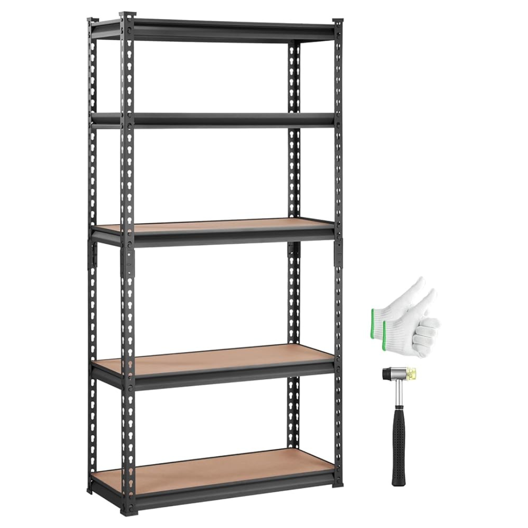 Vevor 5-Tier Adjustable 2000 Lbs Capacity Storage Shelving Unit