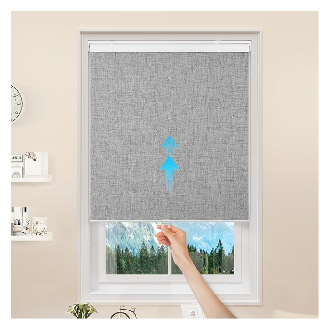 10" x 75" Thermal Insulated Window Blackout Roller Shades