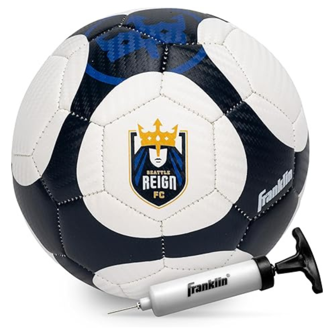 Franklin Sports NWSL Seattle Reign Soccer Ball With Air Pump