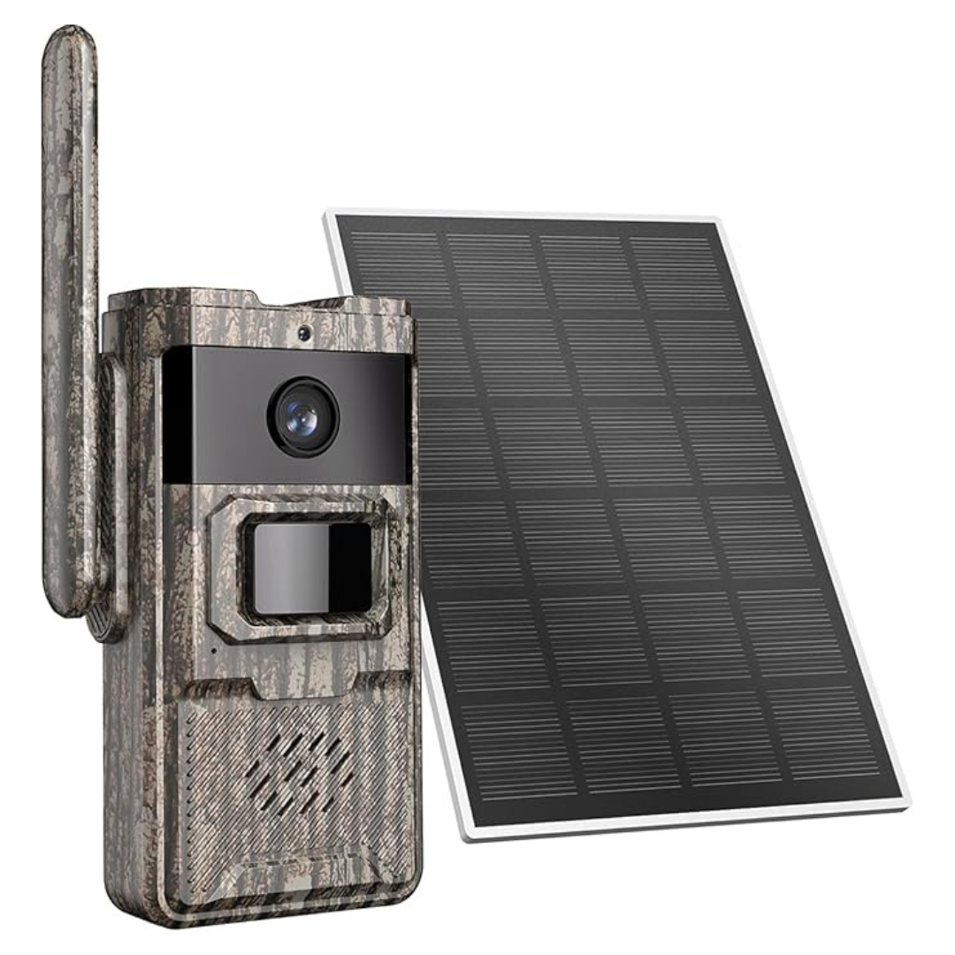 2K Live Feed 4G LTE Cellular Solar Trail Camera W/ Night Vision