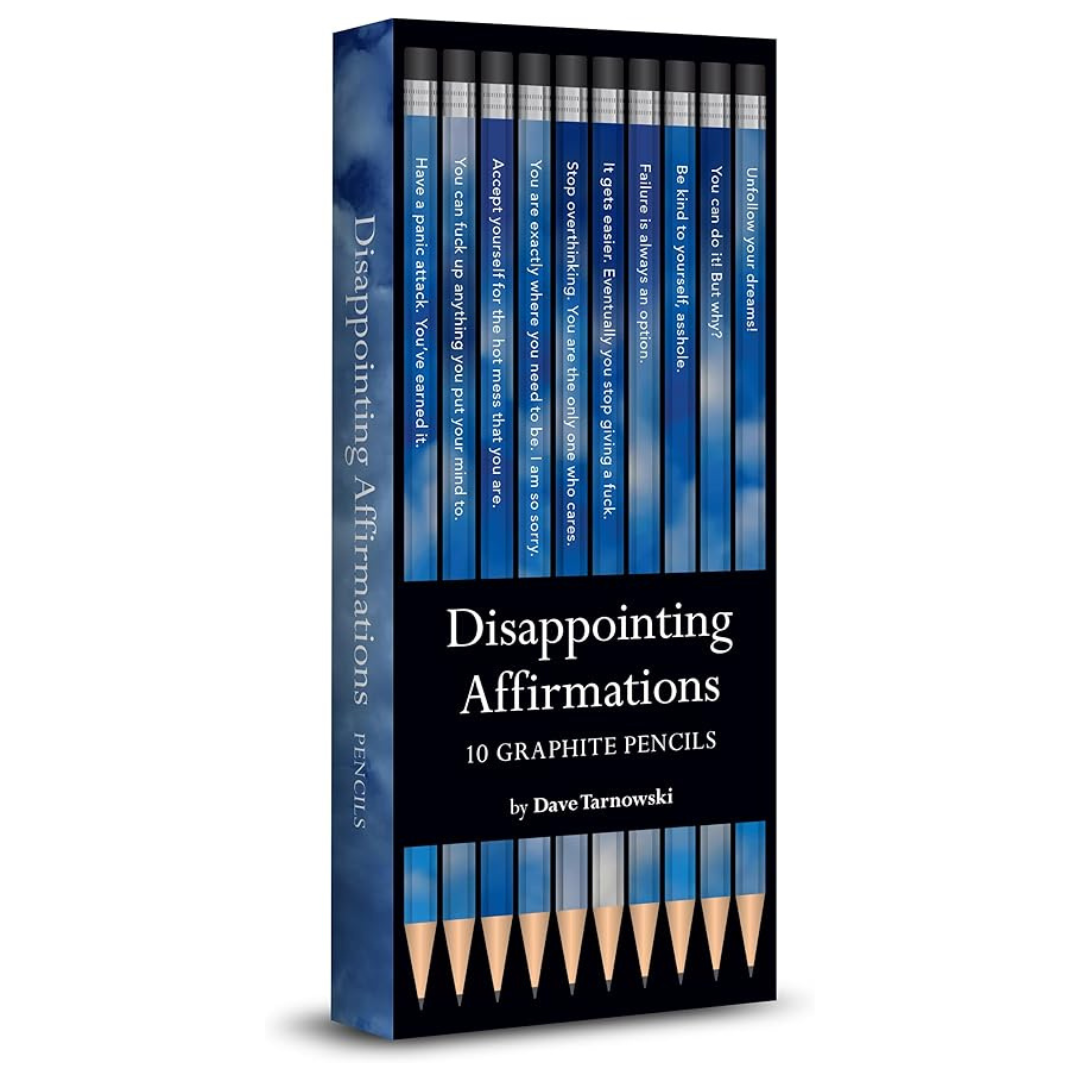Chronicle Books Disappointing Affirmations Pencils
