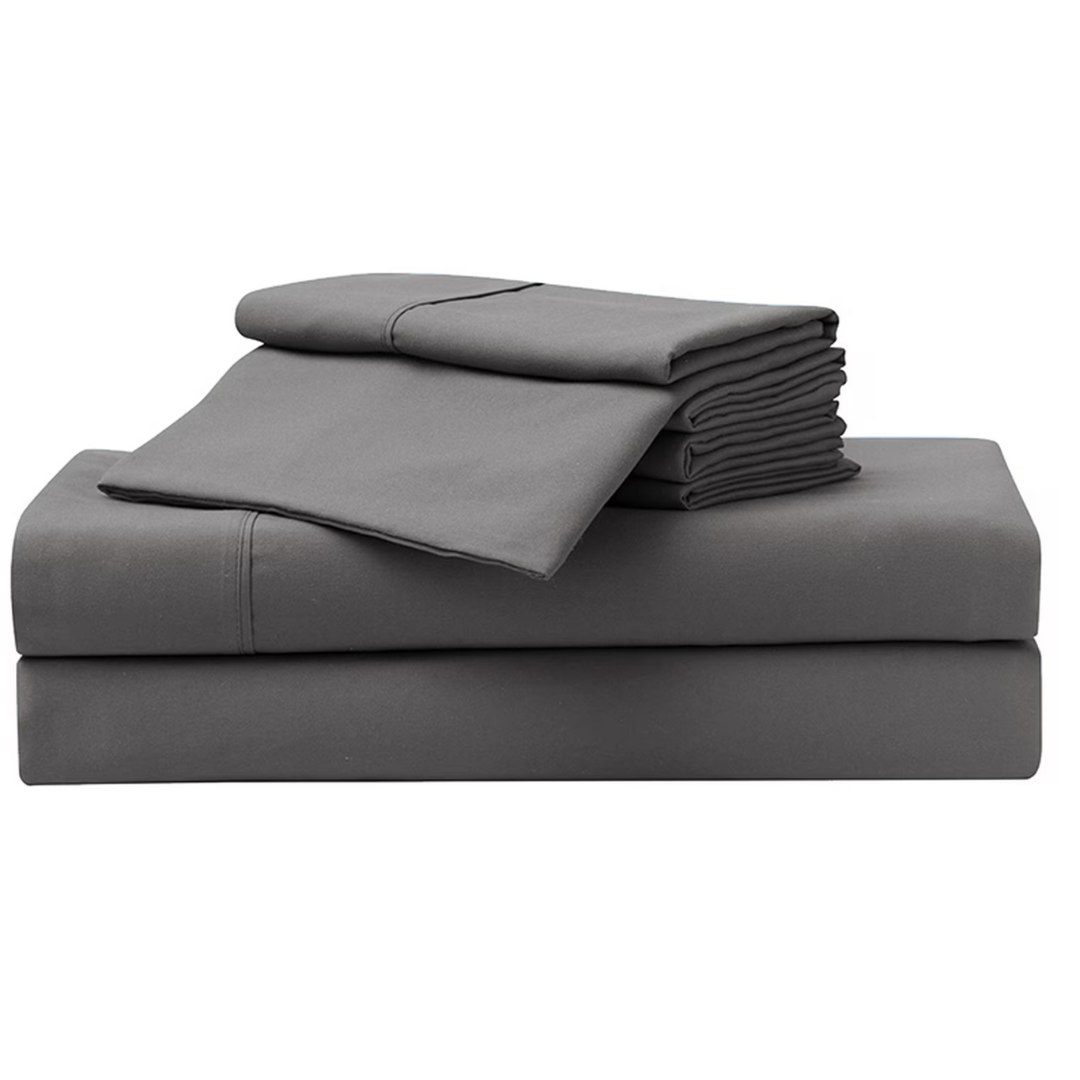 Serta So Soft 4-Piece Dark Gray Sheet Set