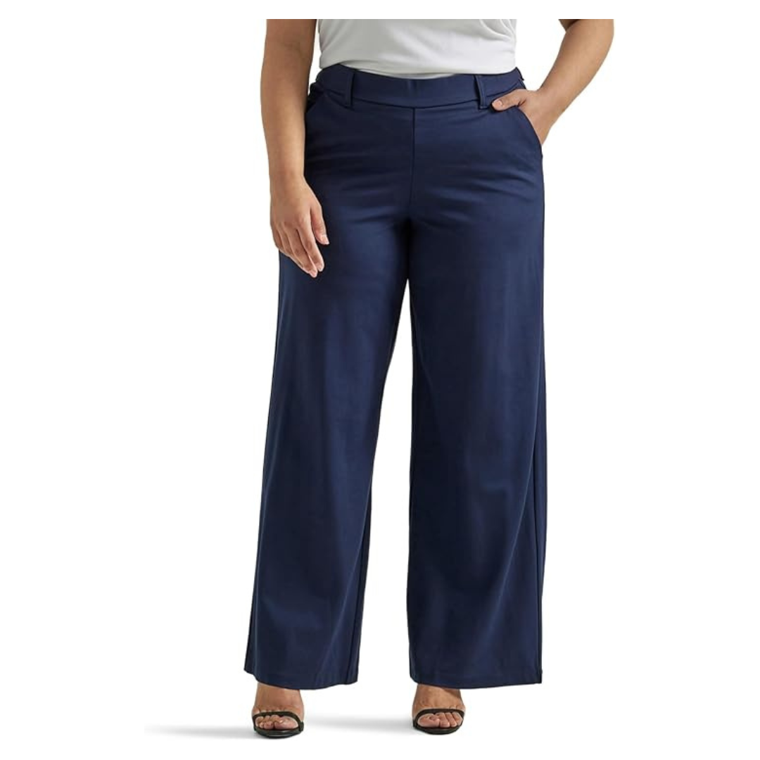 Lee Women's Plus Size Ultra Lux Wide Leg Pant