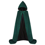 Hooded Cape Cloak Velvet Satin Halloween Costumes