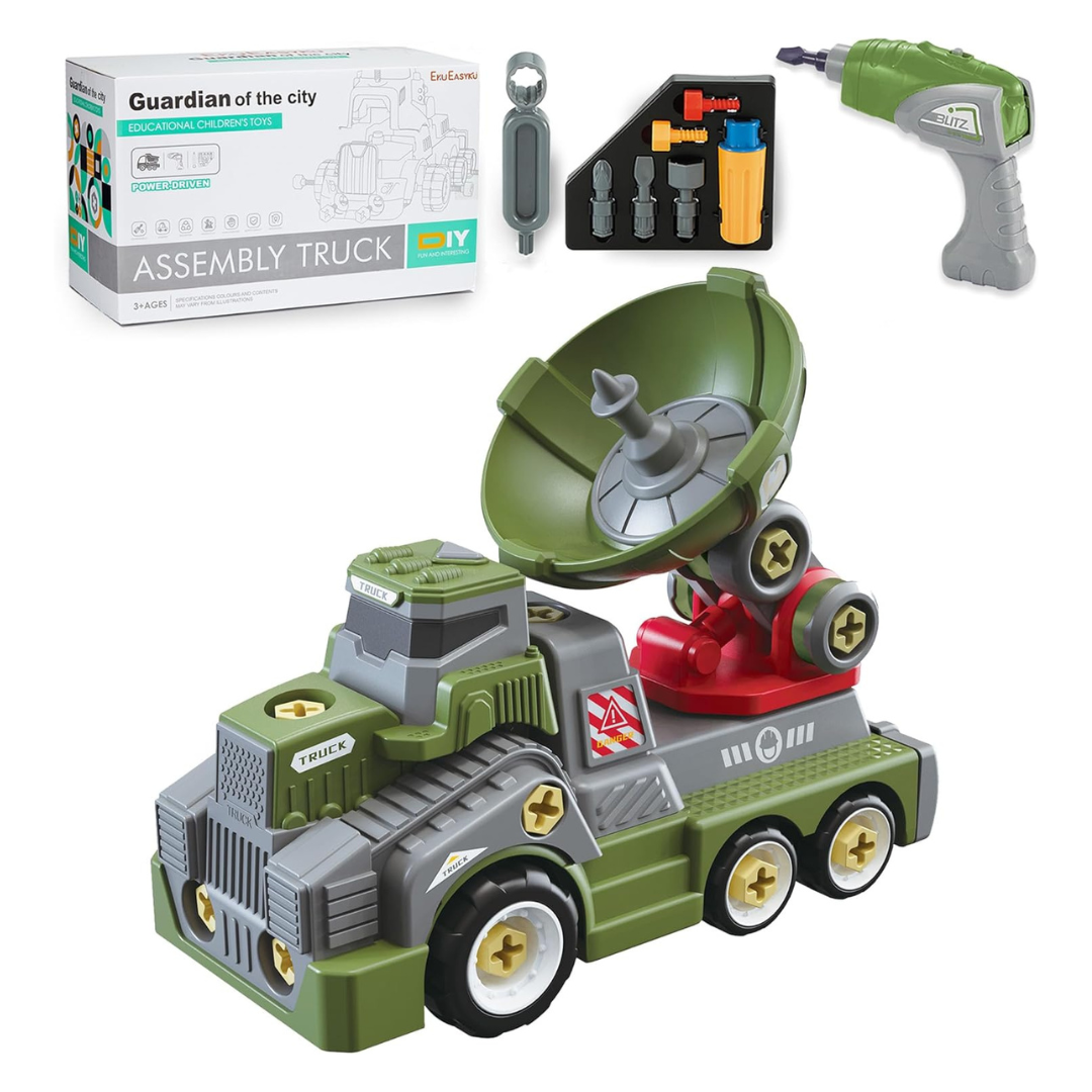 Eku Easyku 11" Large Take Apart Trucks Army Toys