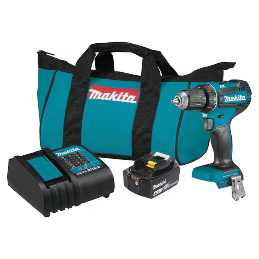 Makita 18V Lxt 1/2" Driver Drill Lithium Ion Brushless Cordless Kit
