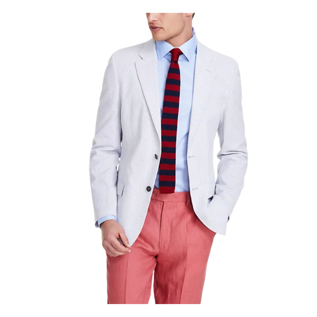 Nautica Men's Modern-Fit Seersucker Sport Coats (Various)