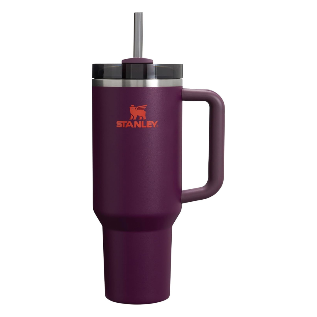 40oz Stanley Quencher H2.0 Tumbler With Handle And Straw (Plum)