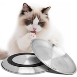 2-Pack Daament 6.7'' Stainless Steel Cat Bowls