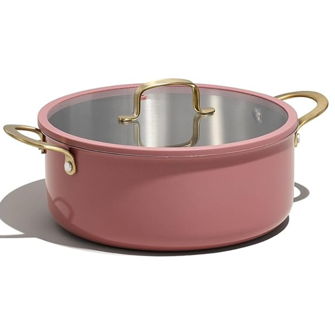 6QT Fully-Clad 3-Ply Stainless Steel Stockpot with Lid