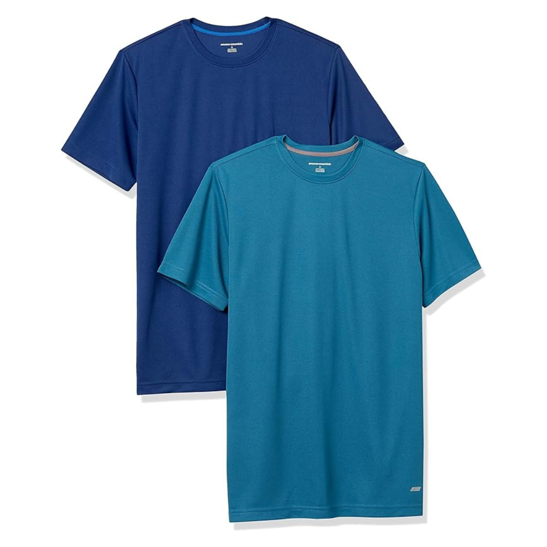2-Pack of Amazon Essentials Men's Active Performance Tech T-Shirts