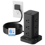 1800J 15-in-1 Power Strip Tower with Surge Protector